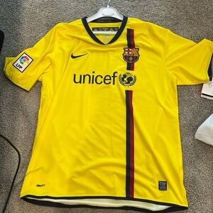 BARCELONA 2008 2009 AWAY FOOTBALL SHIRT SOCCER JERSEY NIKE 286787-760 sz XL MEN